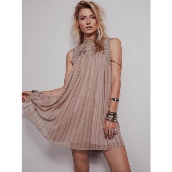 Free People Dresses & Skirts - Free People Babylon Penny Georgette Sleeveless Dress M